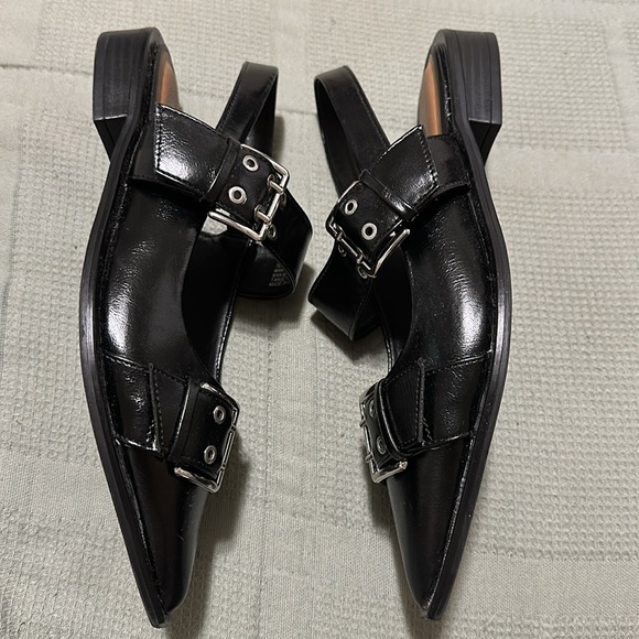 Women's Peyton Double Buckle Slingback
Flats with Memory Foam Insole.Wild
Fable - Picture 4 of 6